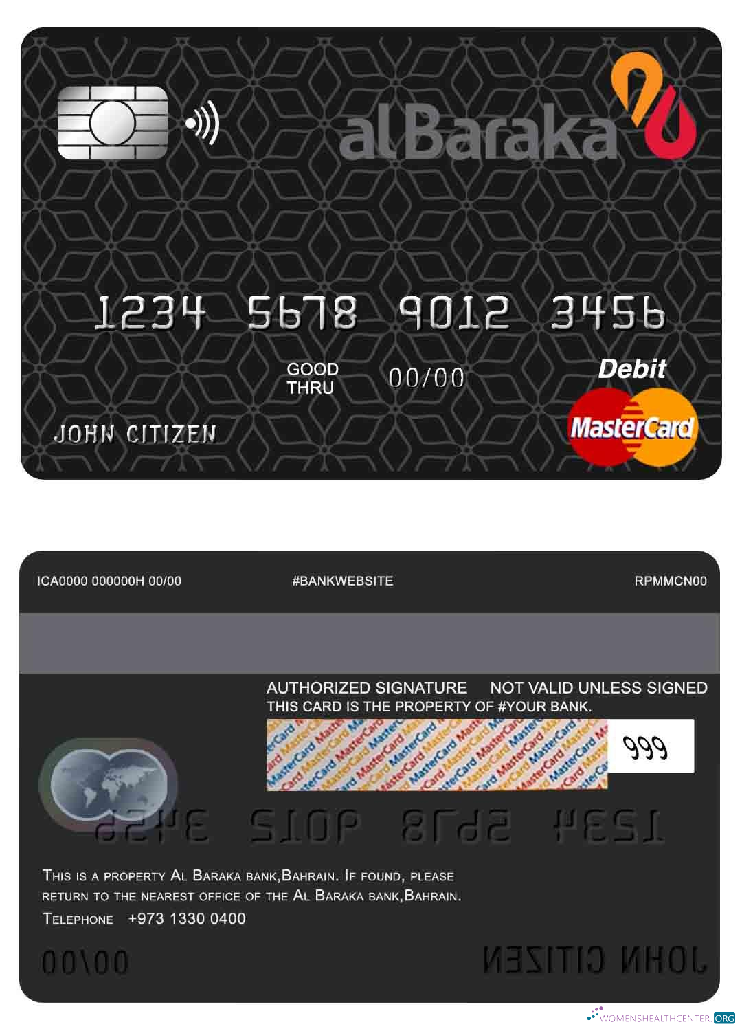 Professionelle Herunterladen Bahrain Al Baraka Bank Mastercard Photoshop Vorlage