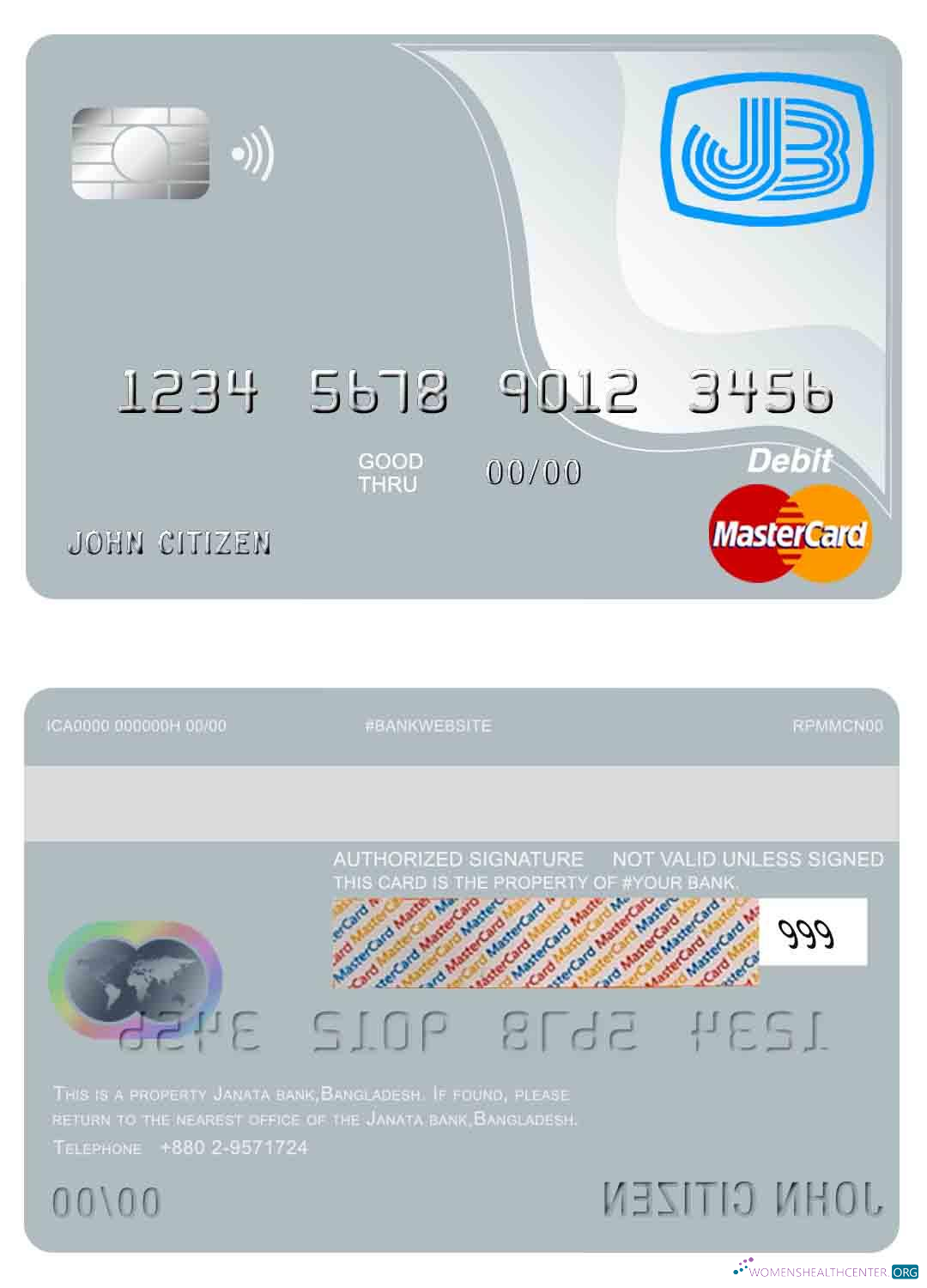 Professionelle Herunterladen Bangladesch Janata Bank Mastercard Photoshop Vorlage