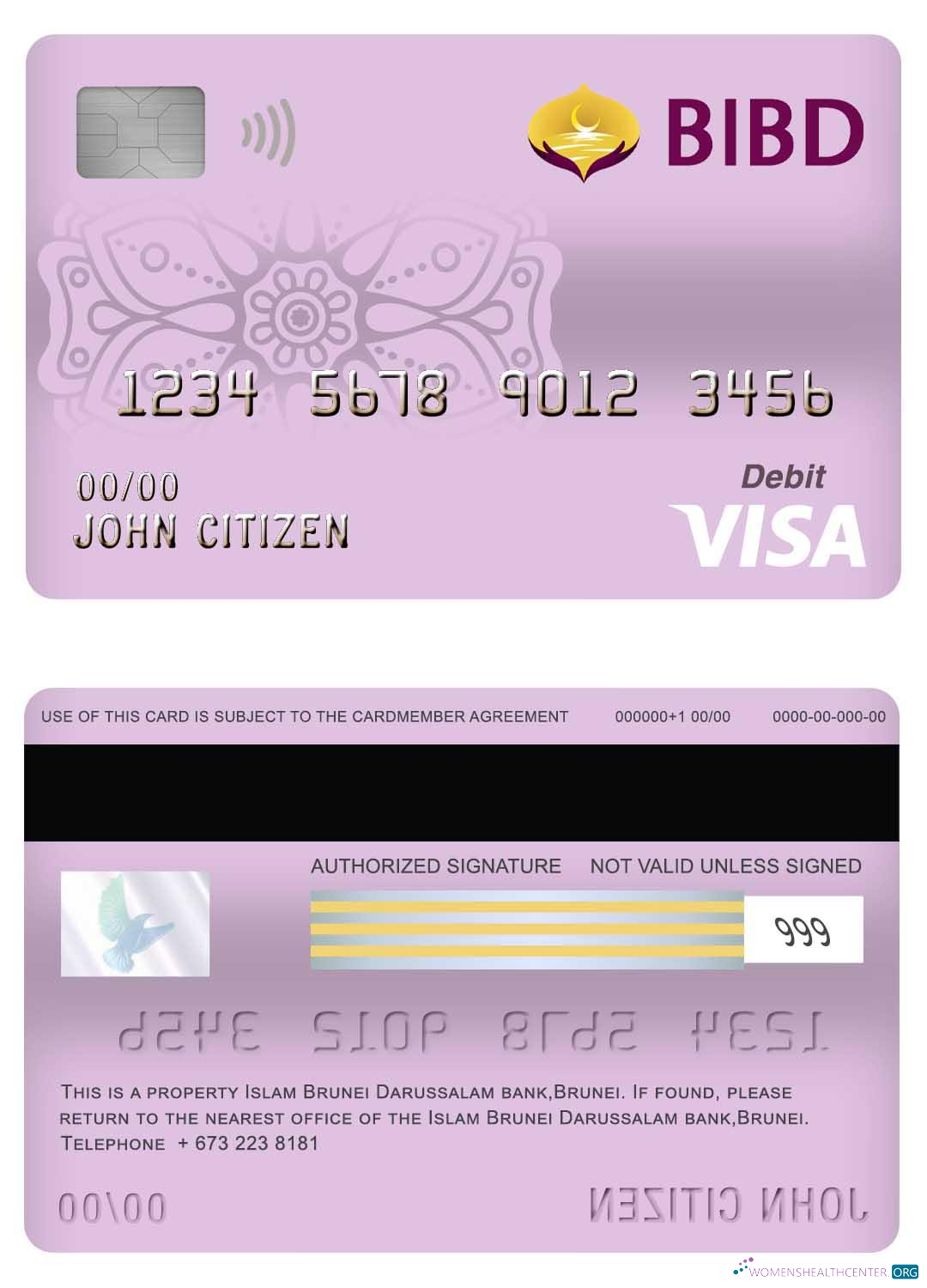 Premium Herunterladen Brunei Bank Islam Brunei Darussalam Bank Visa Debit Karte Photoshop Vorlage