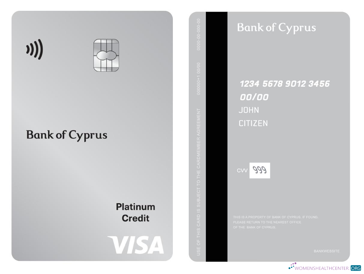 Professionelle Herunterladen Zypern Bank von Zypern Visa Platin Kredit Vertical Karte Photoshop Vorlage