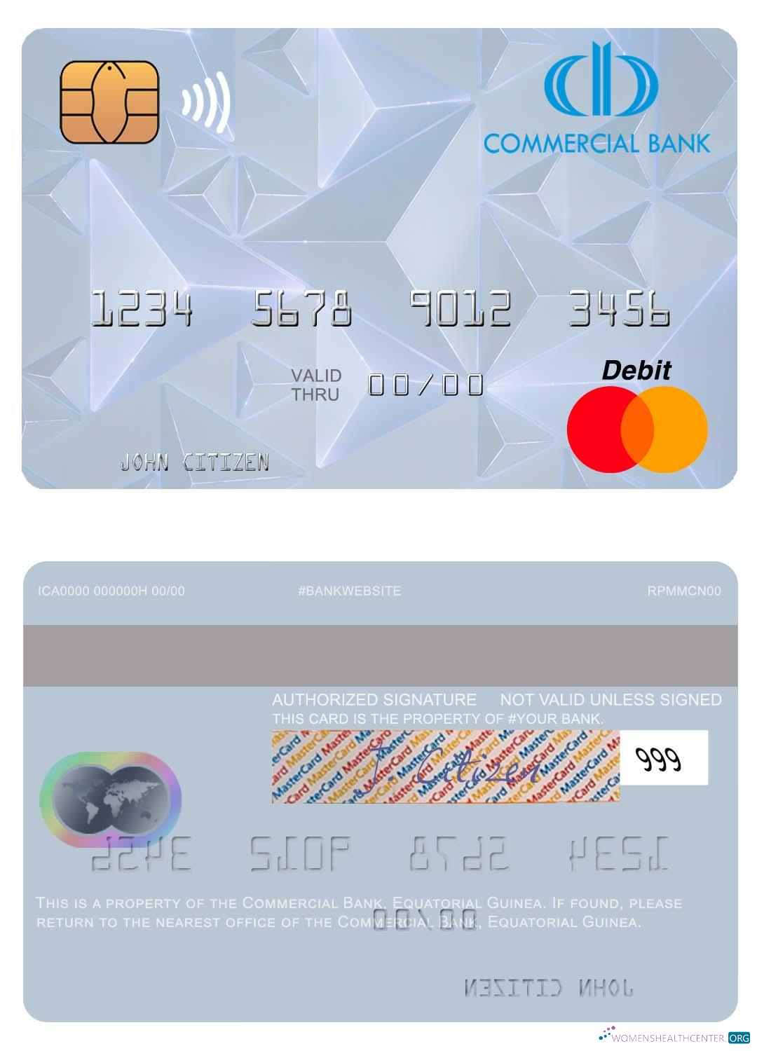 Premium Herunterladen Equatorial Guinea Kommerziell Bank Guinee Equatoriale Mastercard Photoshop Vorlage