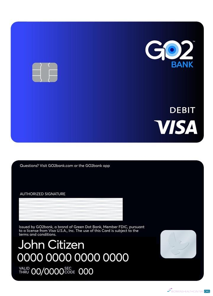 Premium Herunterladen GO2 Bank Visa Debit Karte Photoshop Vorlage