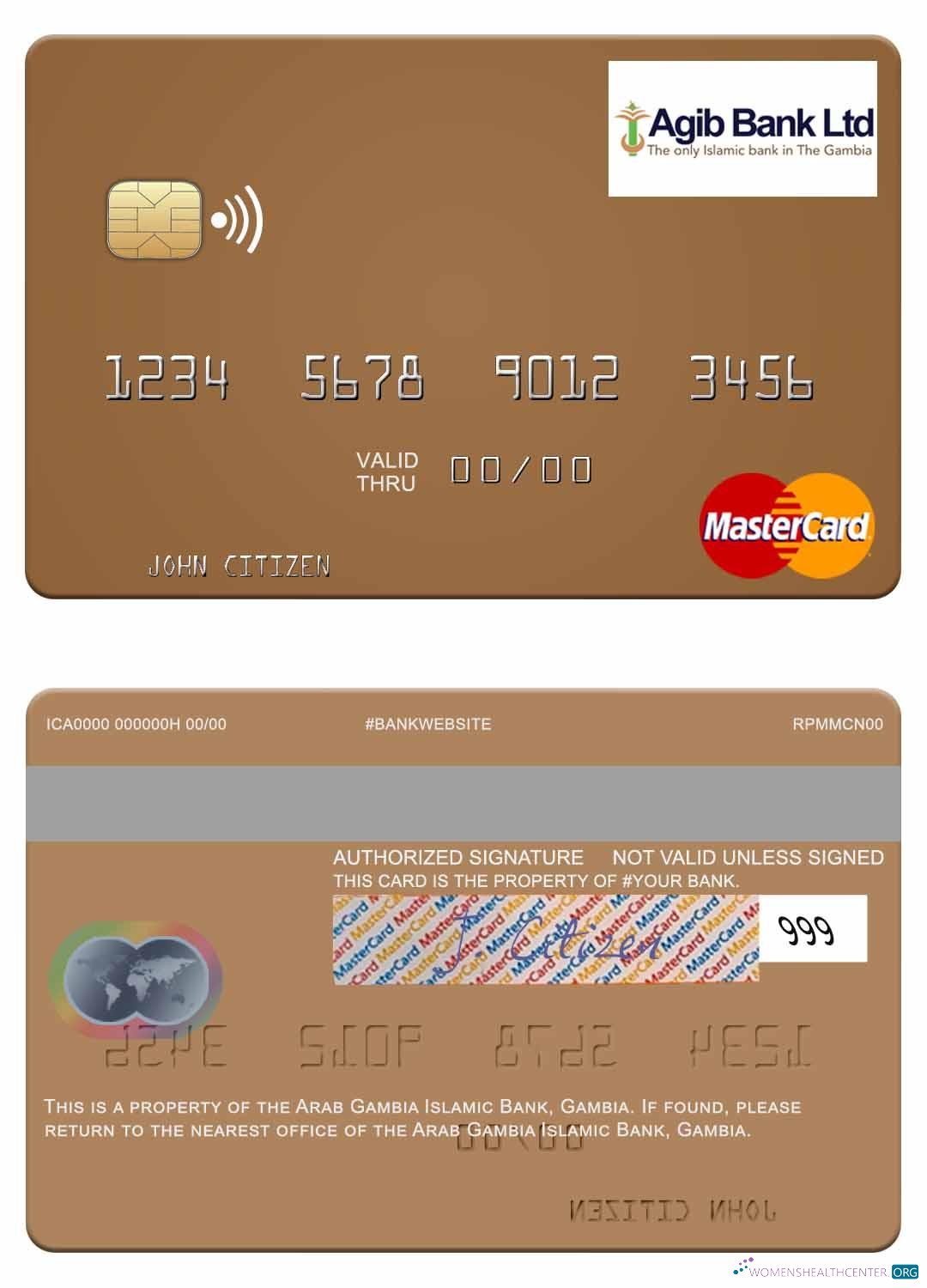 Premium Herunterladen Gambia Arab Gambia Islamisch Bank Mastercard Photoshop Vorlage