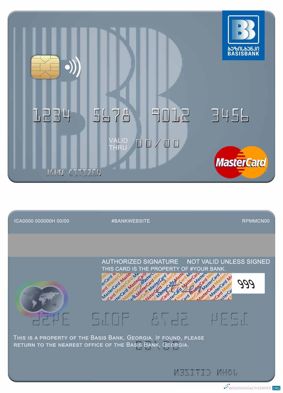 Premium Herunterladen Georgien Basis Bank Mastercard Photoshop Vorlage