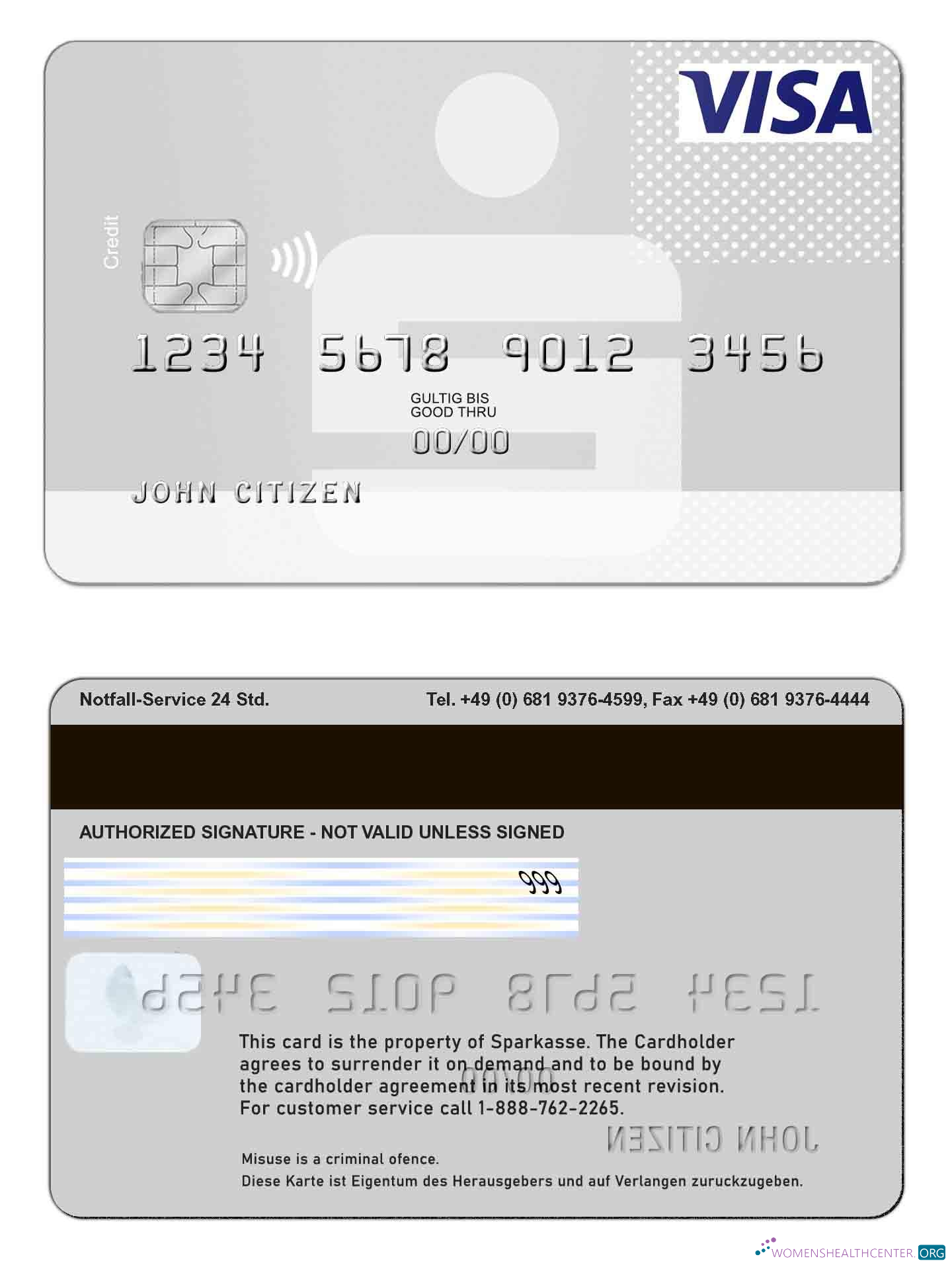 Editierbare Herunterladen Deutschland Sparkasse Visa Photoshop Vorlage