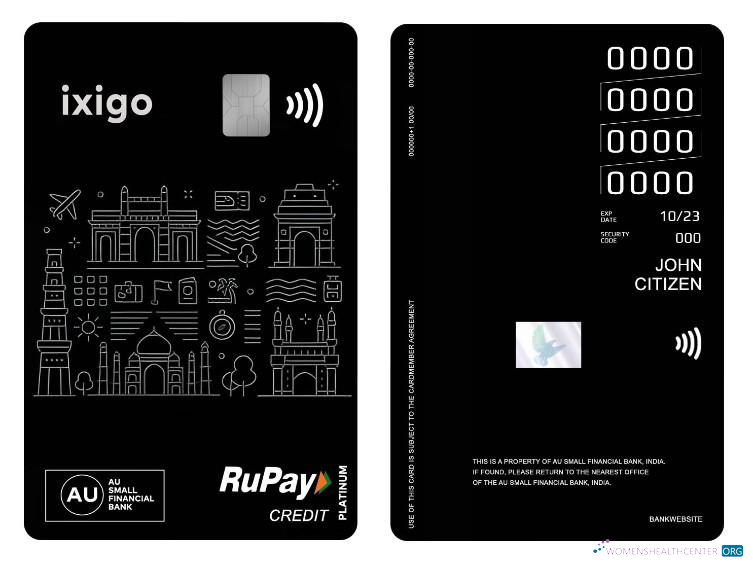 Realistische Herunterladen Indien AU Small Financial Bank RuPay Platin Kredit Vertical Karte Photoshop Vorlage