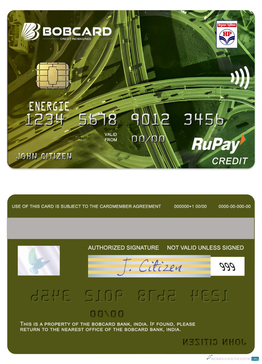 Premium Herunterladen Indien HPCL Bank von Baroda ENERGIE Kredit Karte Photoshop Vorlage