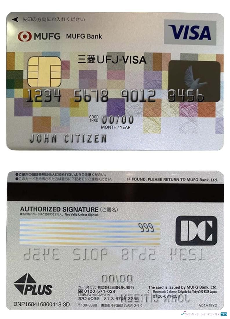 Premium Herunterladen Japan Mufg Bank Visa Karte Photoshop Vorlage