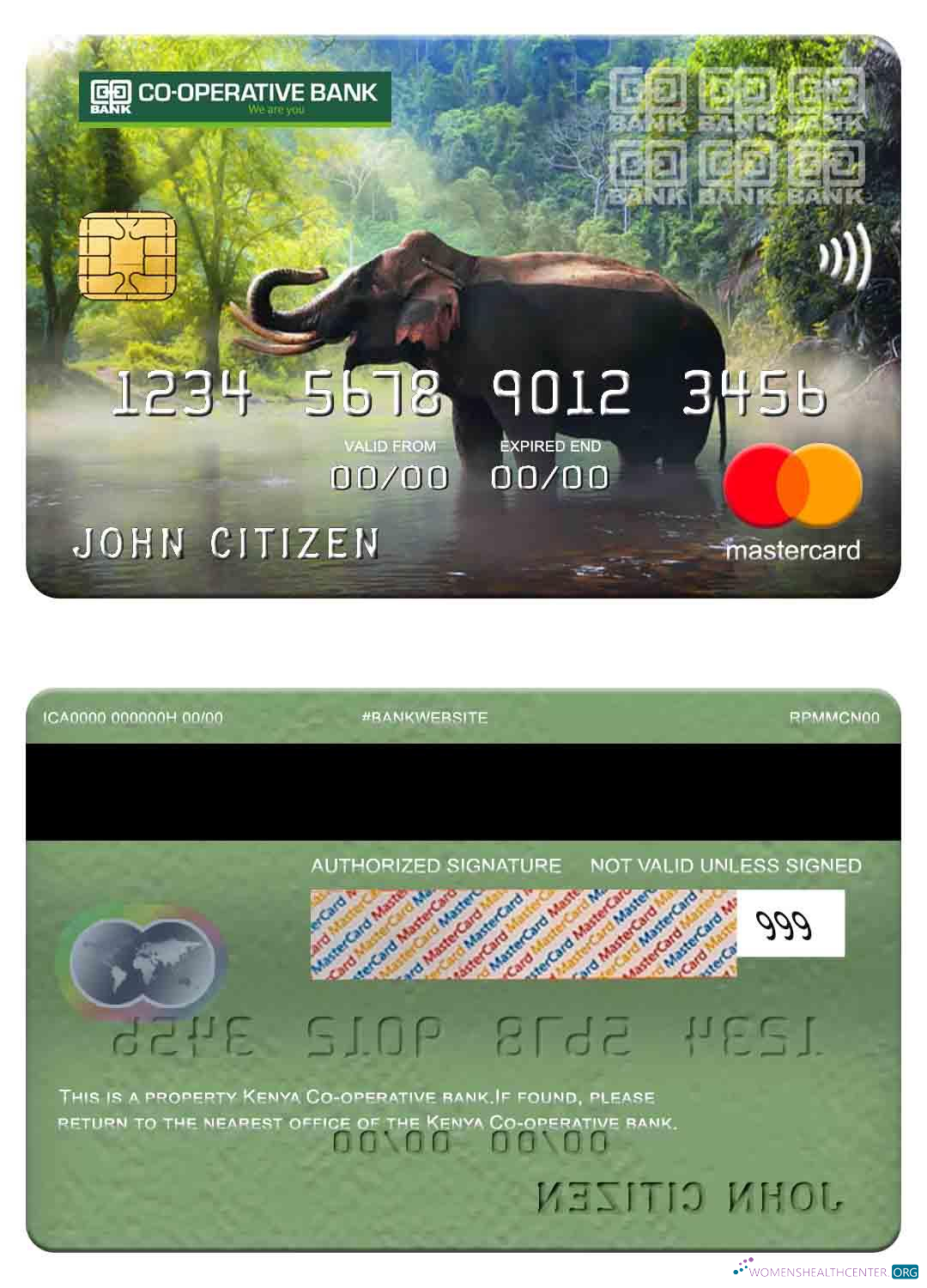Premium Herunterladen Kenia Co Operative Bank Mastercard Photoshop Vorlage