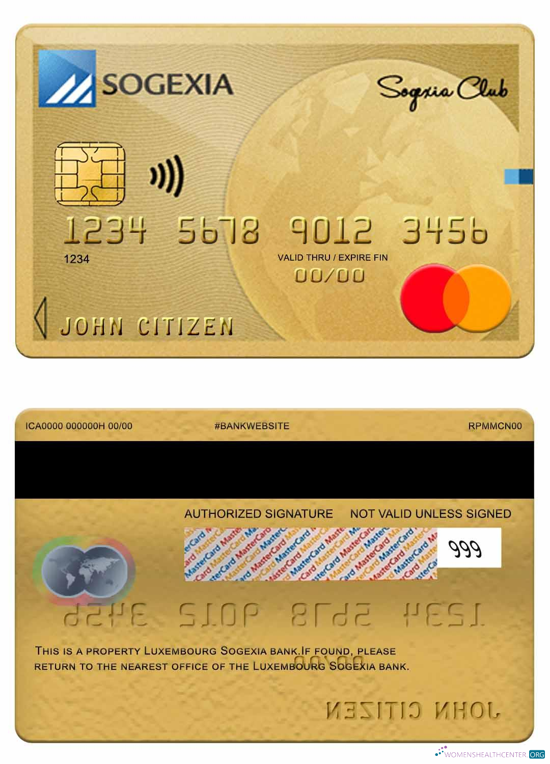 Premium Herunterladen Luxemburg Sogexia Bank Mastercard Photoshop Vorlage