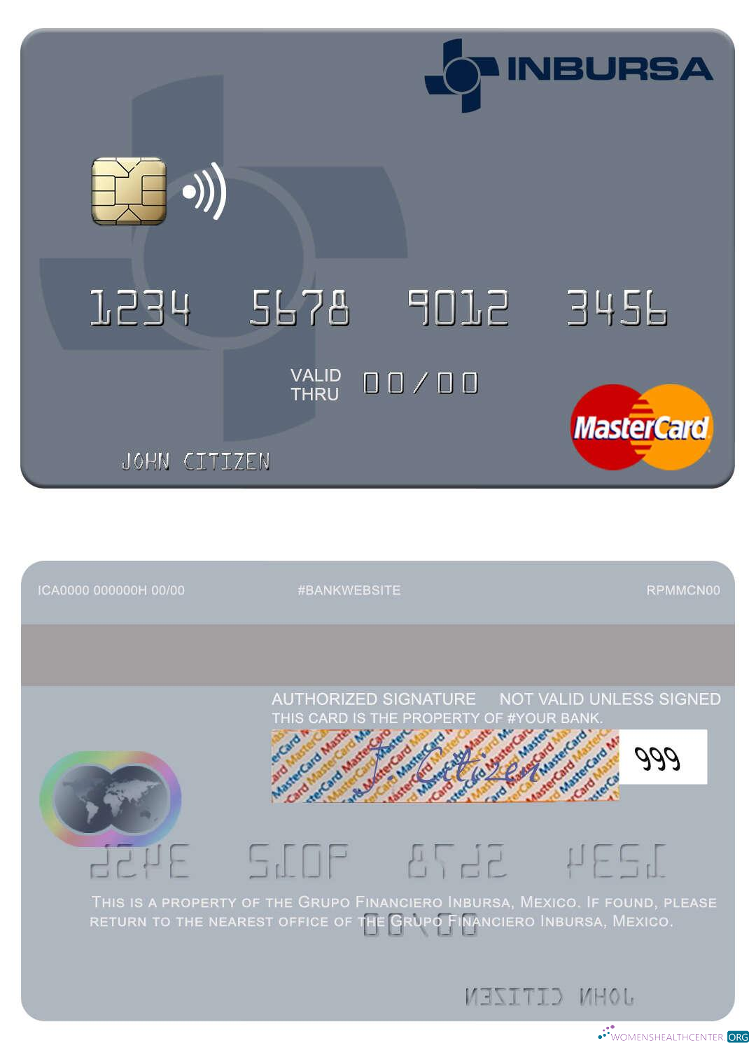 Premium Herunterladen Mexiko Grupo Financiero Inbursa Mastercard Photoshop Vorlage