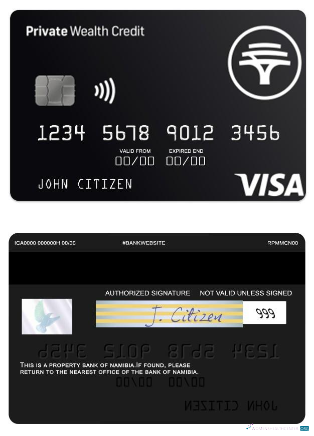 Premium Herunterladen Namibia Erste National Bank Privat Vermögen Kredit Visa Karte Photoshop Vorlage