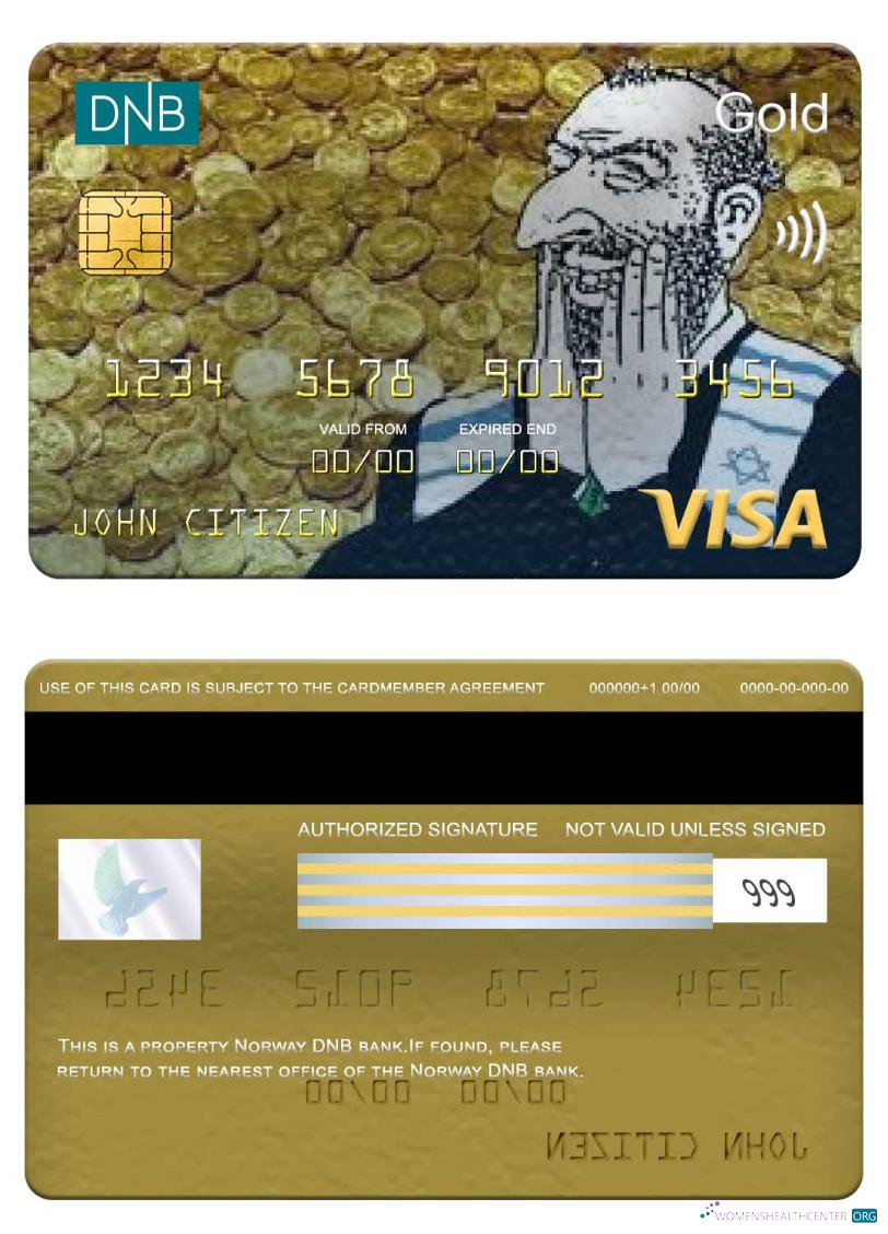 Professionelle Herunterladen Norwegen DNB Bank Visa Gold Karte Photoshop Vorlage