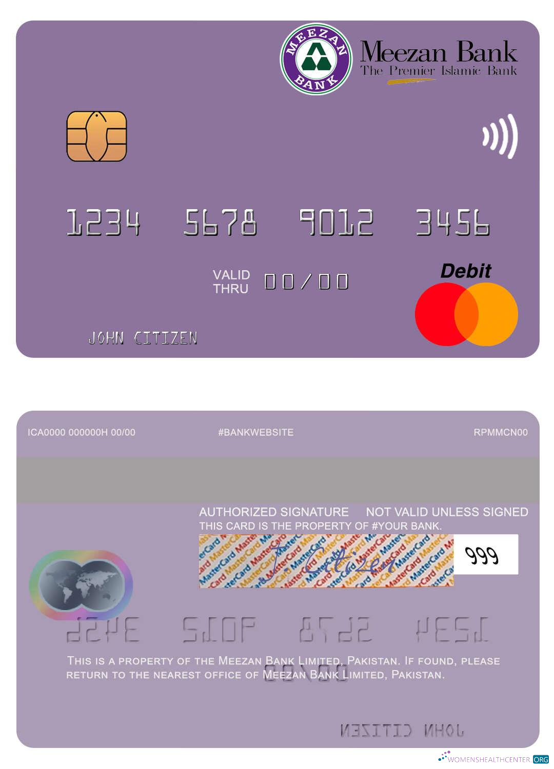 Premium Herunterladen Pakistan Meezan Bank GmbH Mastercard Photoshop Vorlage