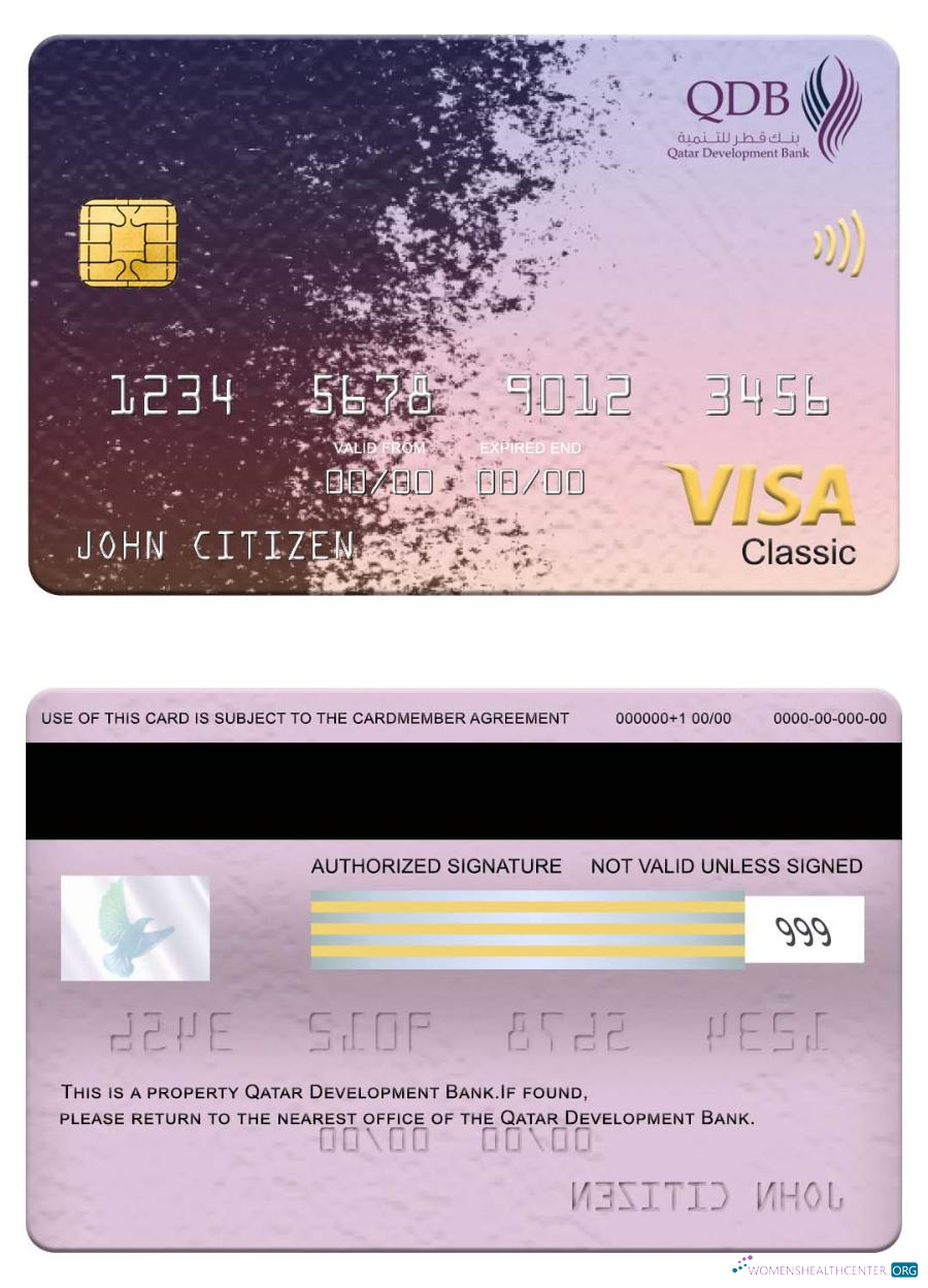Premium Herunterladen Katar Entwicklung Bank Visa Classic Karte Photoshop Vorlage