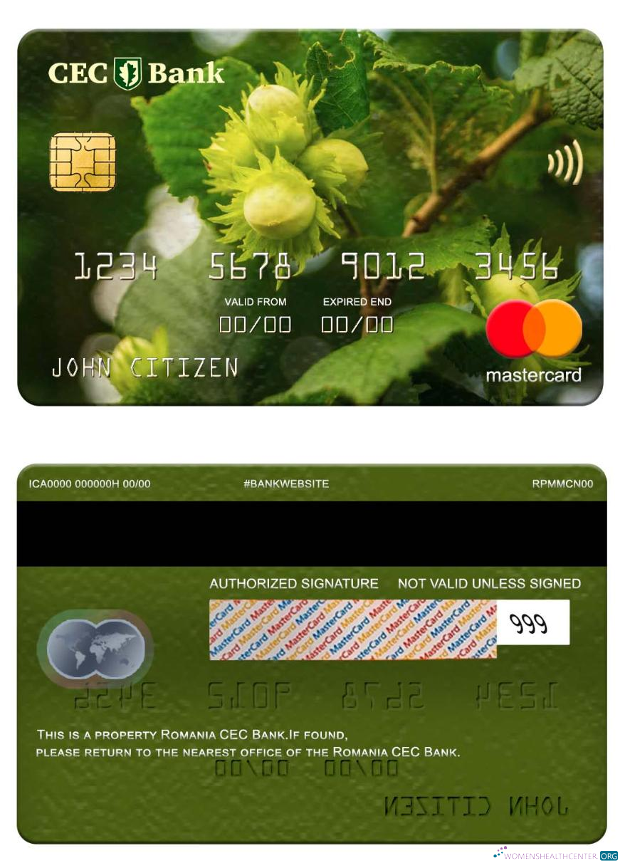 Premium Herunterladen Rumänien CEC Bank Mastercard Photoshop Vorlage