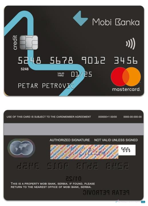 Premium Herunterladen Serbien Mobi Bank Mastercard Photoshop Vorlage
