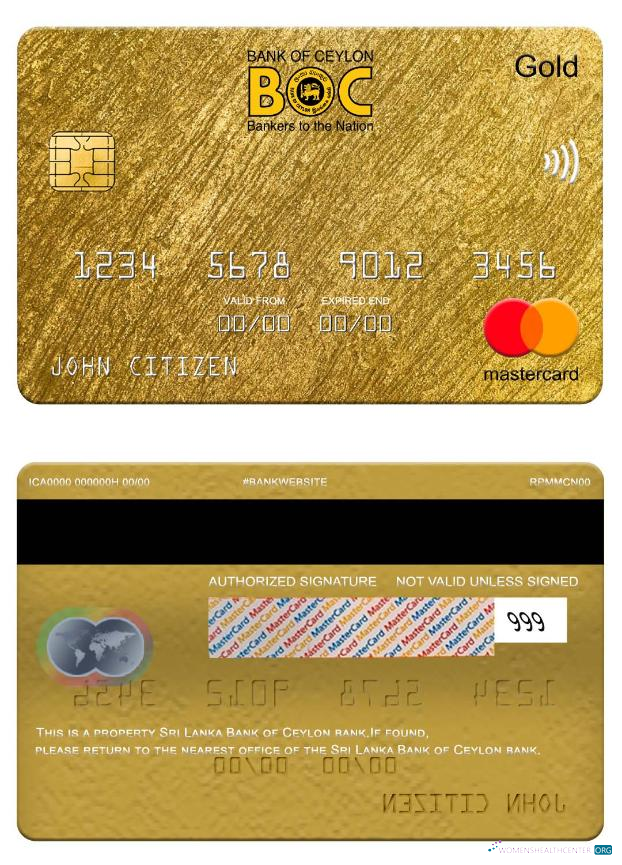 Professionelle Herunterladen Sri Lanka Bank von Ceylon Bank Mastercard Gold Photoshop Vorlage