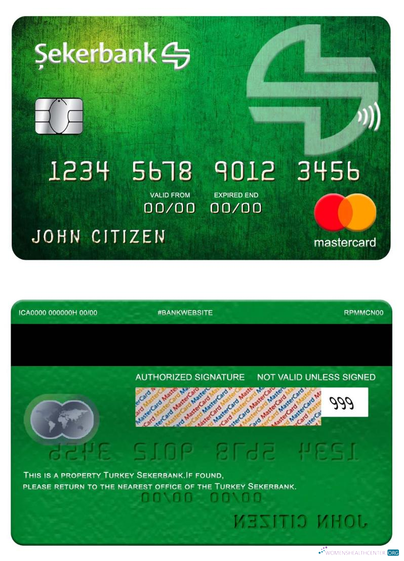 Premium Herunterladen Türkei Sekerbank Mastercard Photoshop Vorlage