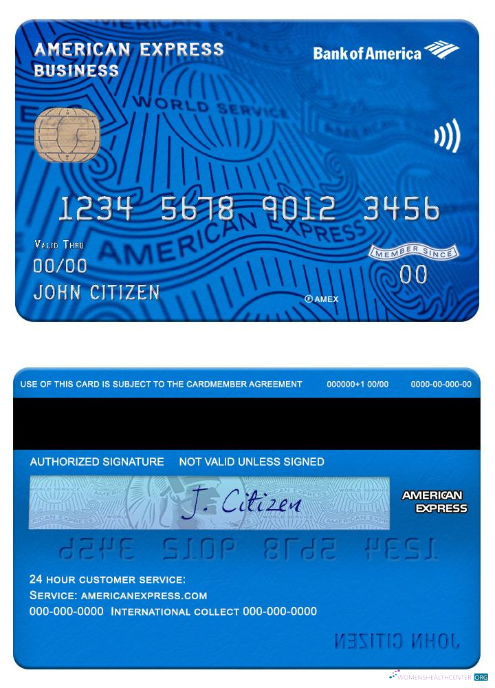 Professionelle Herunterladen USA Bank von America AMEX Geschäftlich Karte Photoshop Vorlage