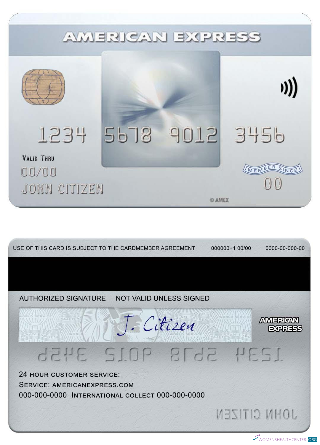 Hochwertige Herunterladen USA Bank von Neu York Mellon Amex Everyday Karte Photoshop Vorlage