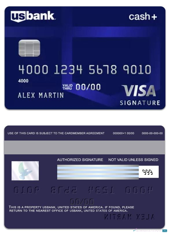 Realistische Herunterladen USA Bank Visa Signature Karte Photoshop Vorlage