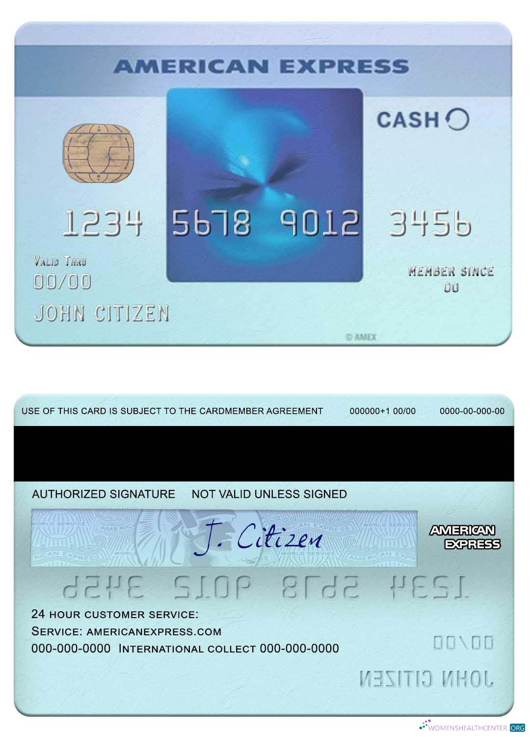 Premium Herunterladen USA California BlueVine Bank Blau Cash Everyday® Karte From Amex Photoshop Vorlage