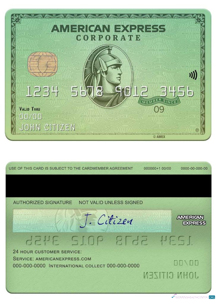 Hochwertige Herunterladen USA California Varo Bank Amex Grün Karte Photoshop Vorlage