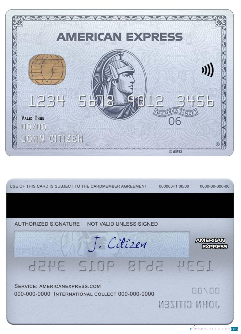 Hochwertige Herunterladen USA Chase Bank Amex Platin Karte Photoshop Vorlage