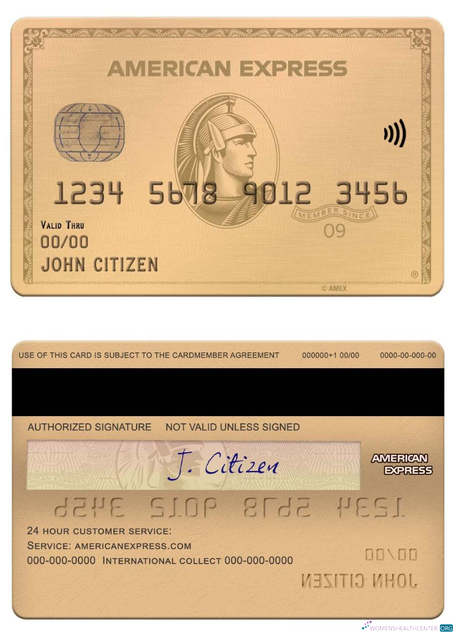 Realistische Herunterladen USA MOVO Bank Amex Gold Karte Photoshop Vorlage