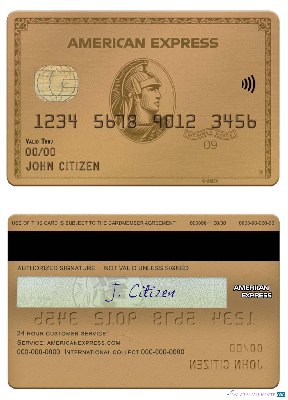 Editierbare Herunterladen USA Maryland Howard Personal Bank American Express Gold Karte Photoshop Vorlage