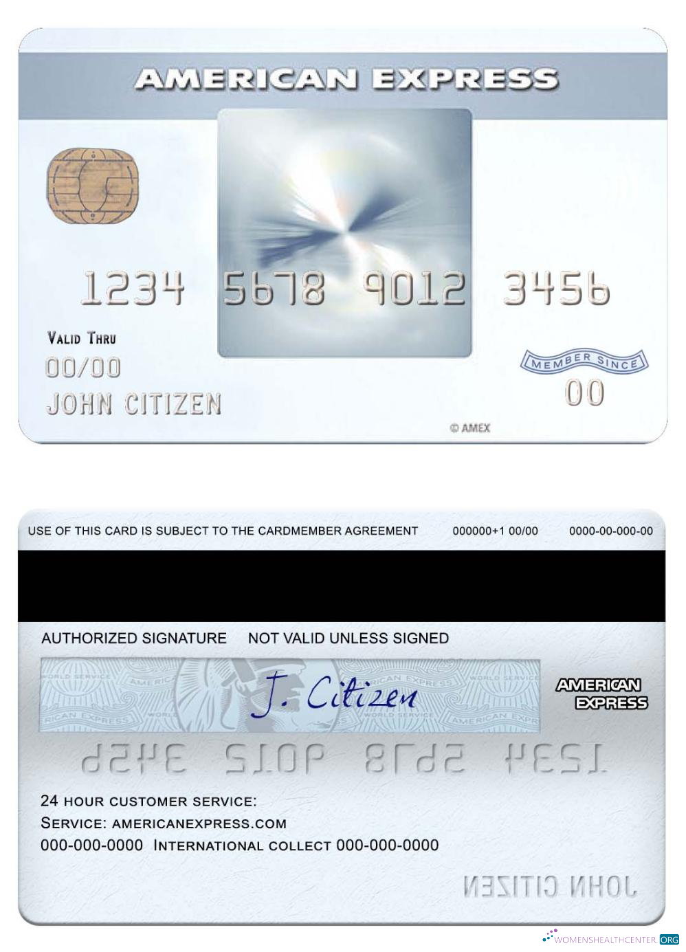 Realistische Herunterladen USA Neu York CFSB Bank Amex Everyday® Kredit Karte Photoshop Vorlage