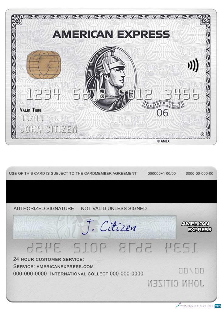 Realistische Herunterladen USA Sutton Bank Amex Platin Karte Photoshop Vorlage