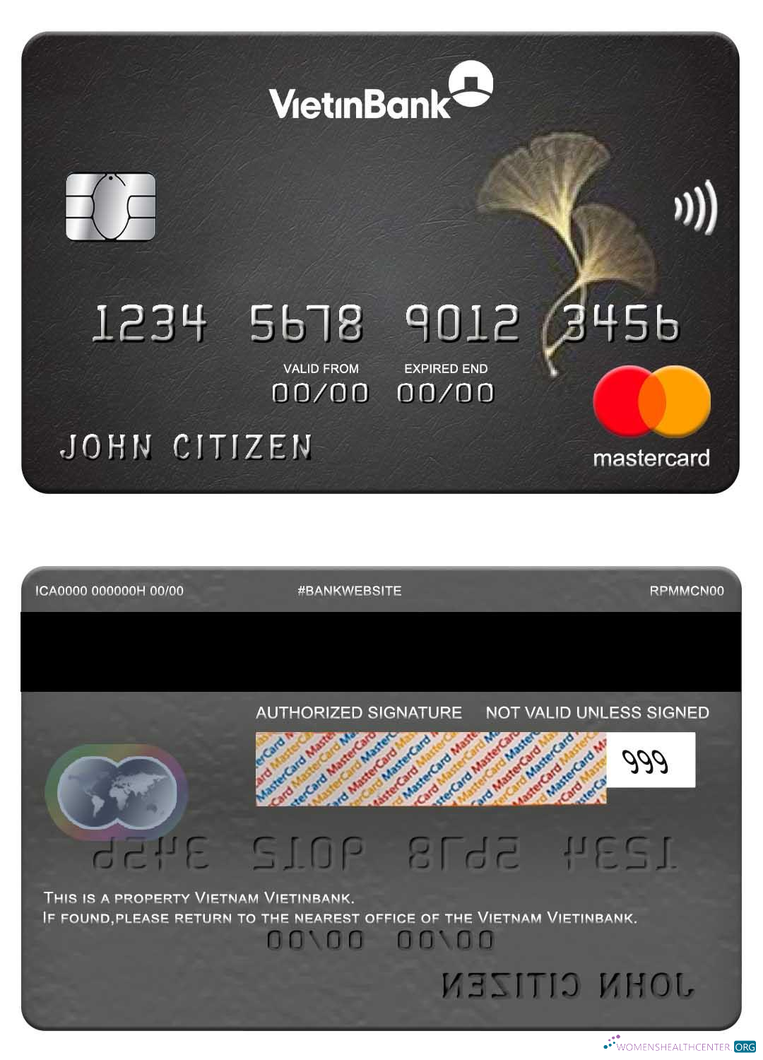 Professionelle Herunterladen Vietnam Vietinbank Mastercard Photoshop Vorlage