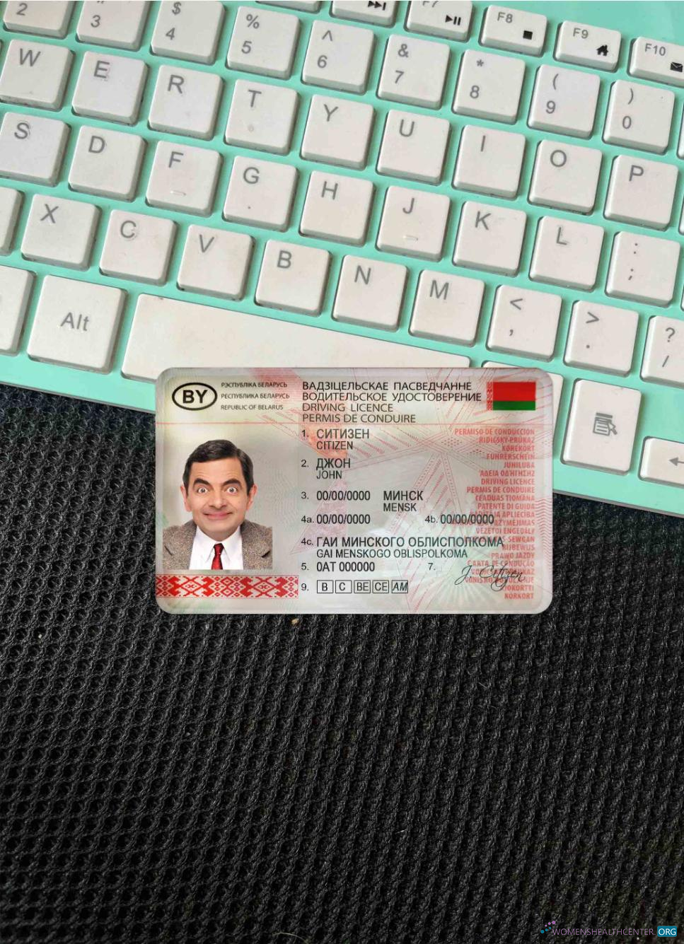 Редактируемый Скачать Беларусь DL Фотоэффект Лицевая Сторона Photoshop Шаблон
