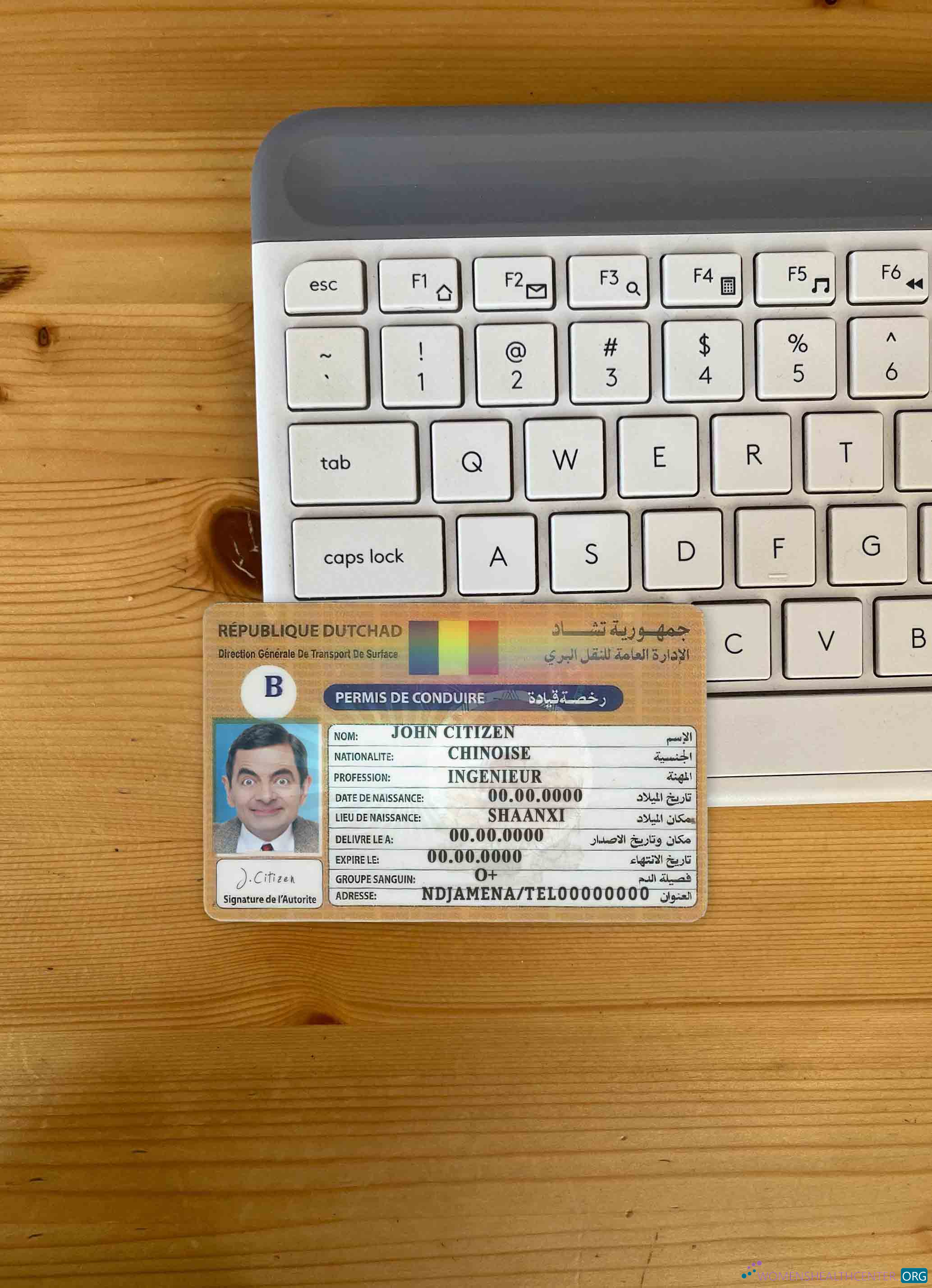 Редактируемый Скачать Чад Republique Dutchad DL Фотоэффект Лицевая Сторона Photoshop Шаблон
