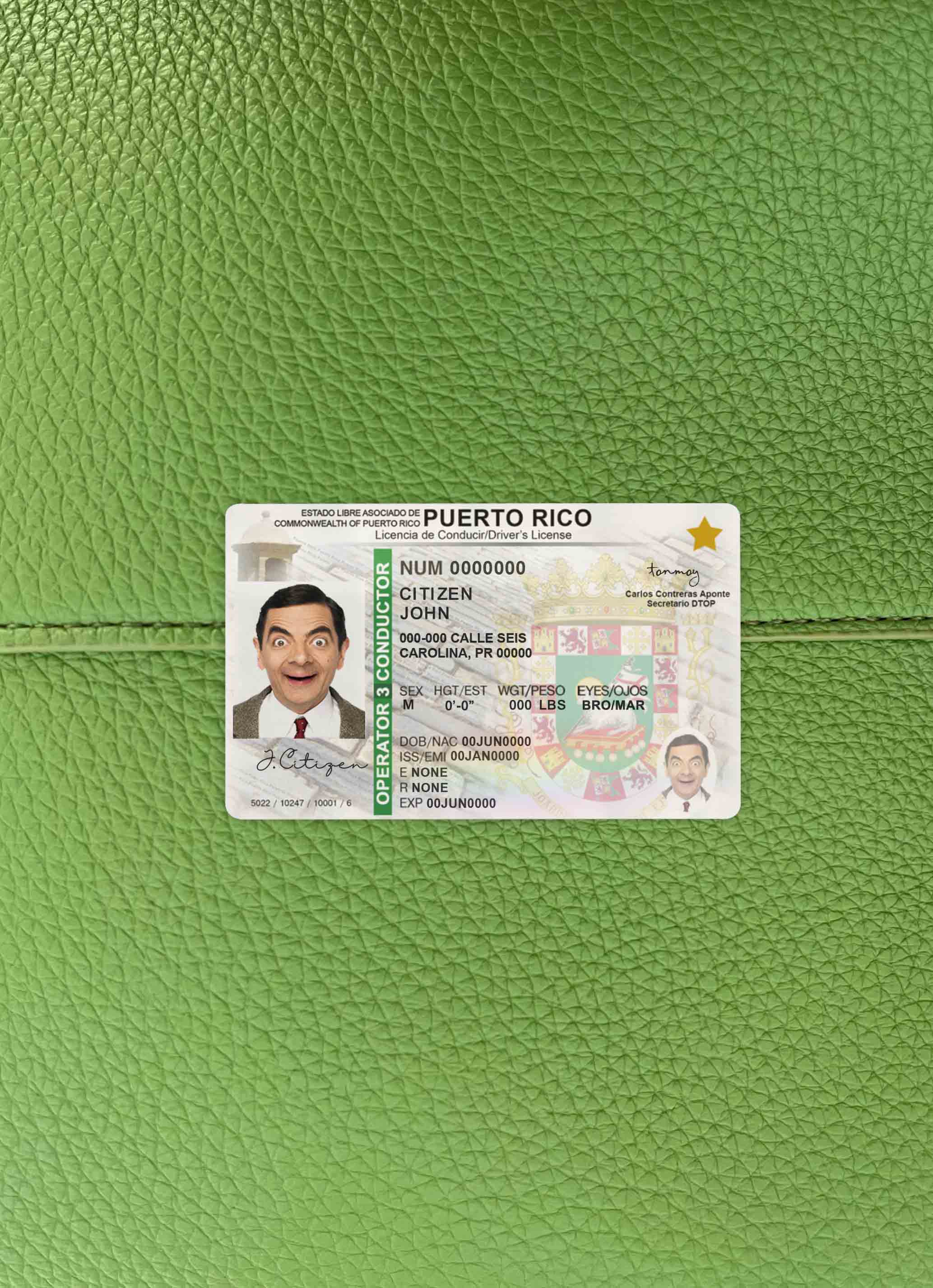 Качественный Скачать Puerto Rico DL Фотоэффект Лицевая Сторона Photoshop Шаблон