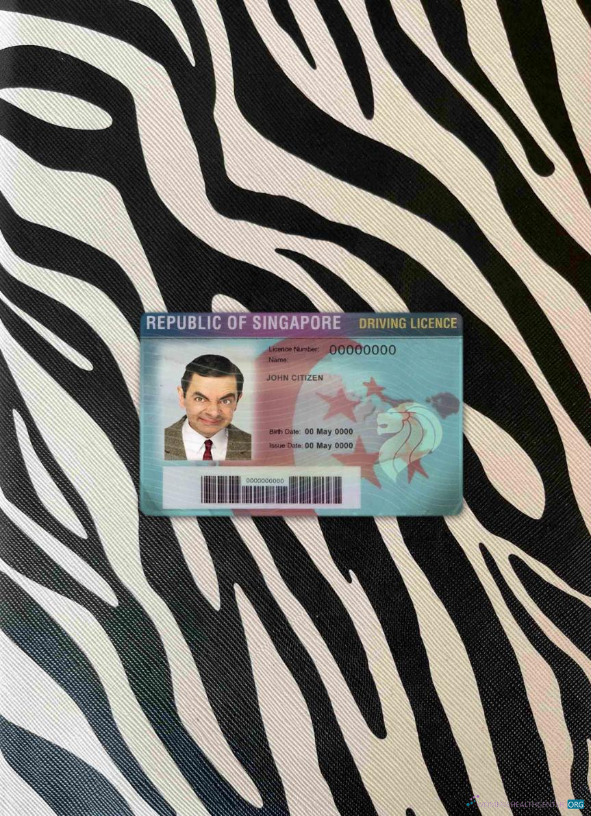 Премиум Скачать Сингапур Driving License Фотоэффект Лицевая Сторона Photoshop Шаблон