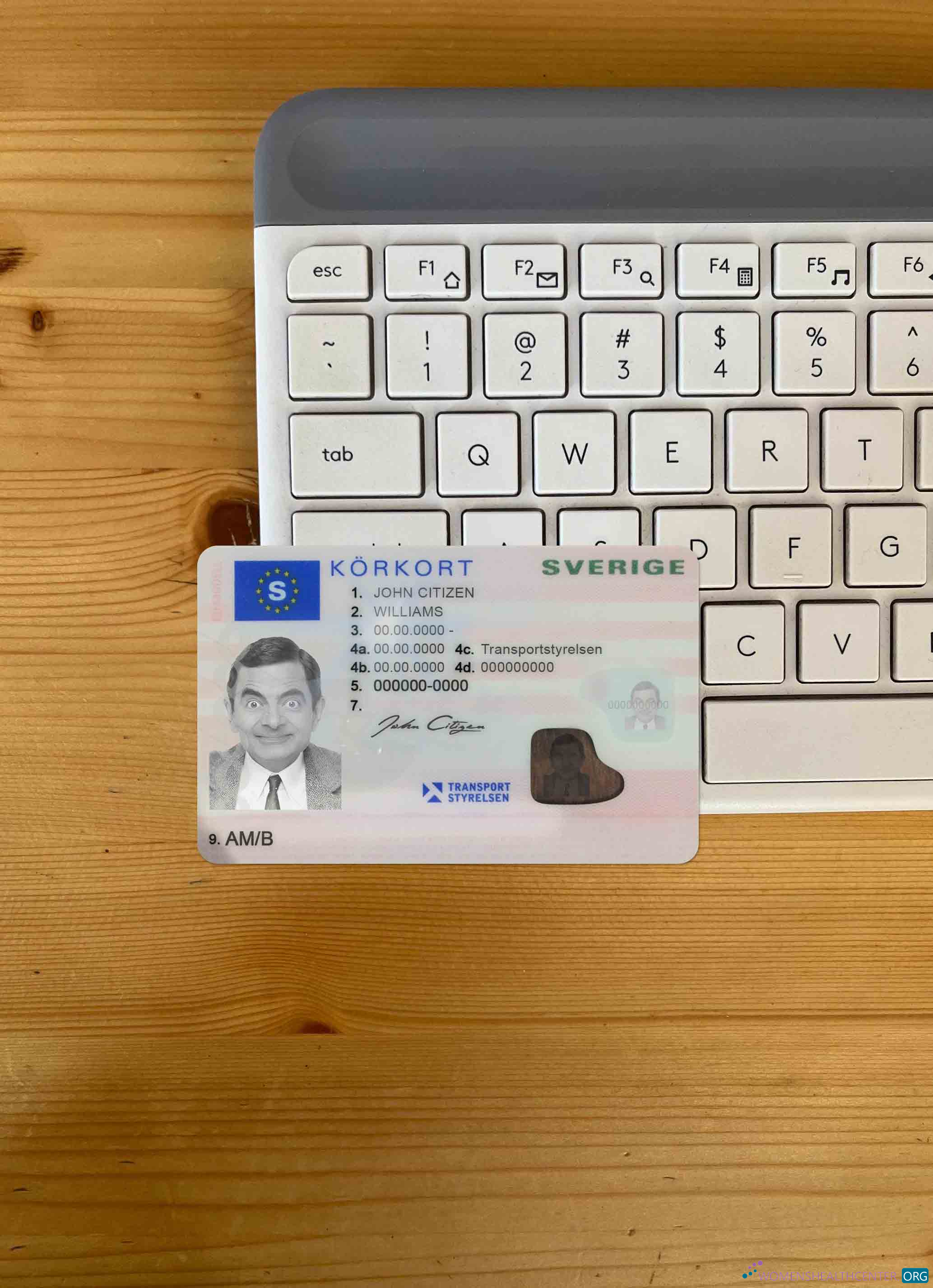 Реалистичный Скачать Швеция Driving Licence (2016 Настоящее Время) Фотоэффект Лицевая Сторона Photoshop Шаблон