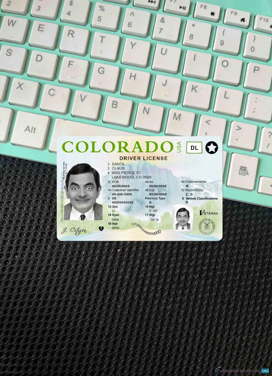 Премиум Скачать USA Colorado DL Фотоэффект Лицевая Сторона Photoshop Шаблон