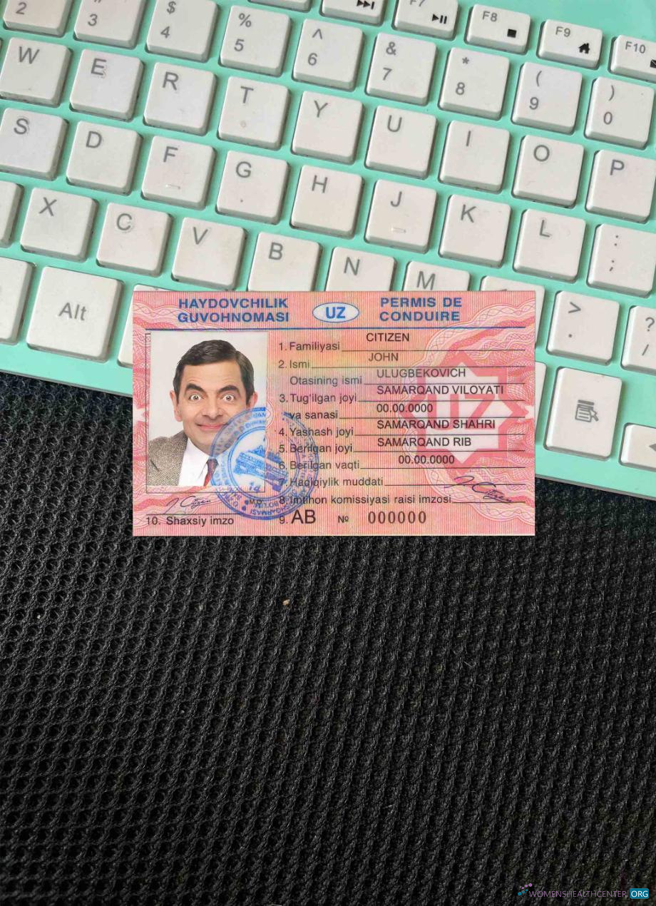 Редактируемый Скачать Узбекистан DL Фотоэффект Лицевая Сторона Photoshop Шаблон