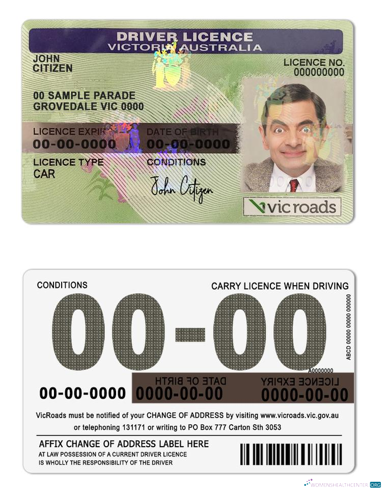 Télécharger Australie Victoria État Driving License aperçu