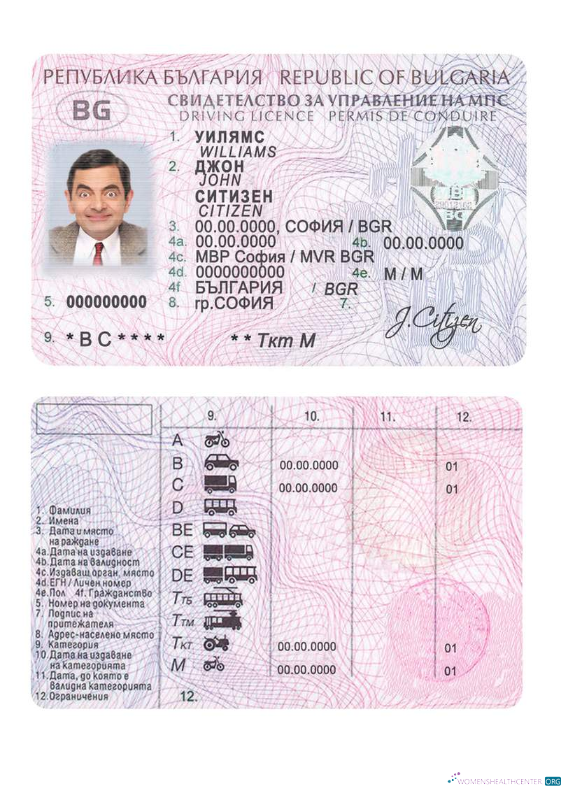 Télécharger Bulgarie Driving License aperçu