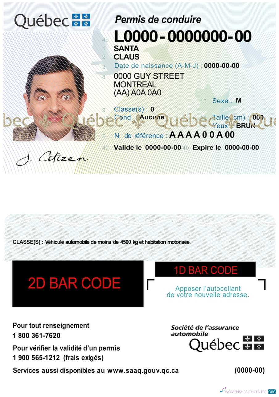 Télécharger Canada Quebec Driving License aperçu