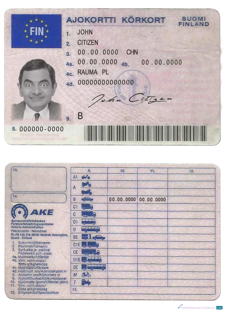 Télécharger Finlande Driving License maquette