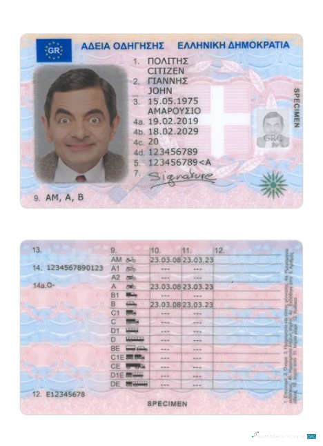 Télécharger Grèce Driving License 2019 Présent aperçu