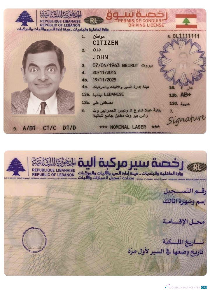Télécharger Liban Driving License Version 2 design