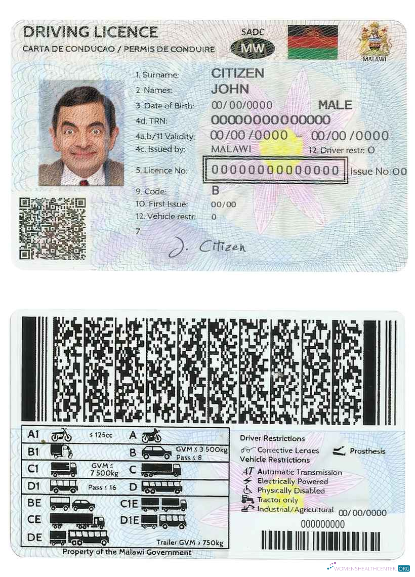 Télécharger Malawi Driving License aperçu