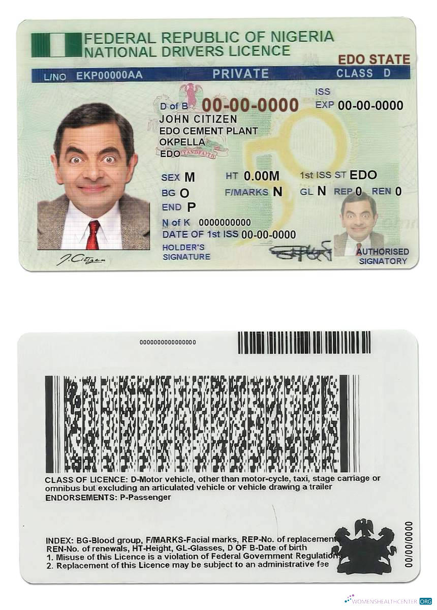 Télécharger Nigeria Driving License design