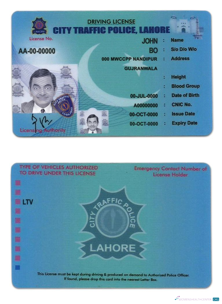Télécharger Pakistan Ville Traffic Police Lahore Driver License aperçu